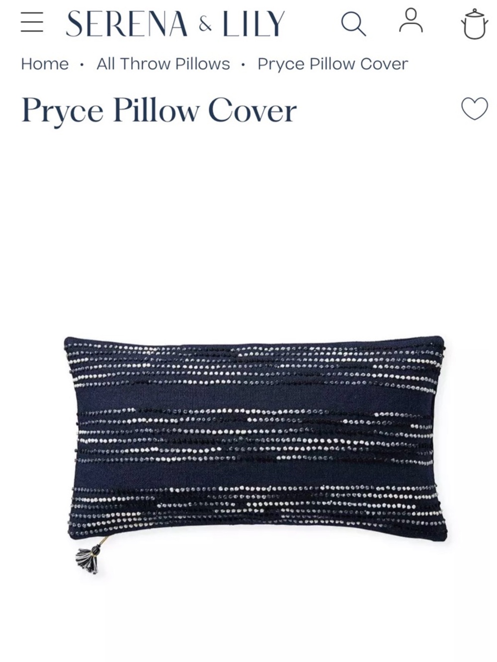 Serena & Lily Pryce Pillow Cover & Insert